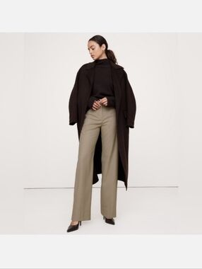 Banana Republic Wool & Angora Wide-Leg High-Rise Pants